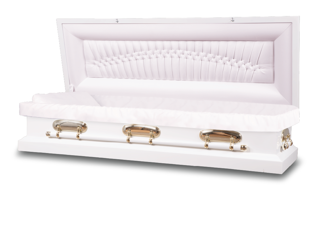 Cadence™ Round End Metal Rental Casket Full Couch
