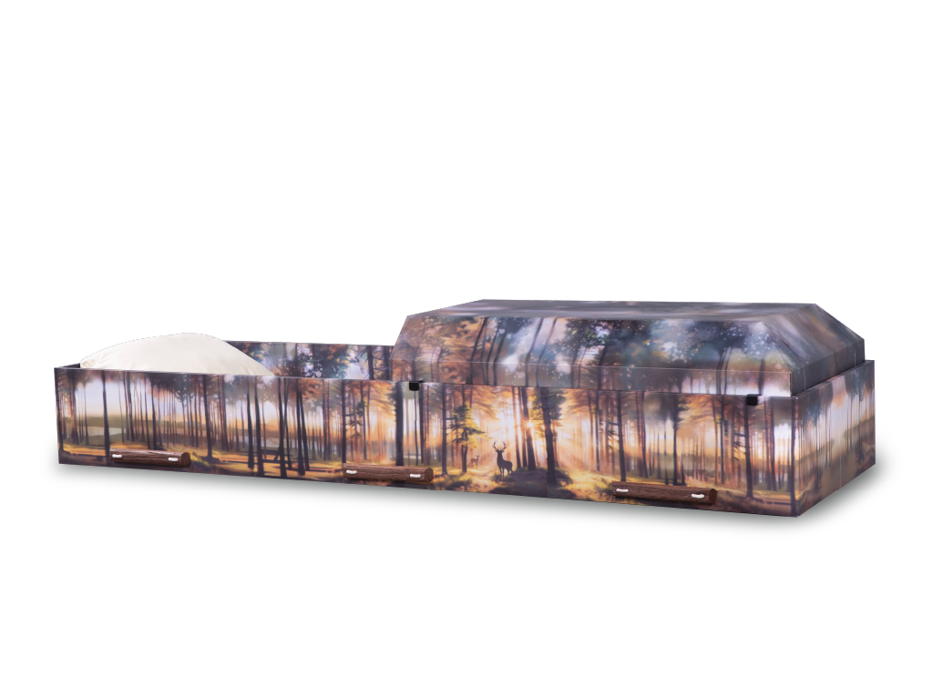 Canvas™ Viewing Container - Woodland Honor Head End Open