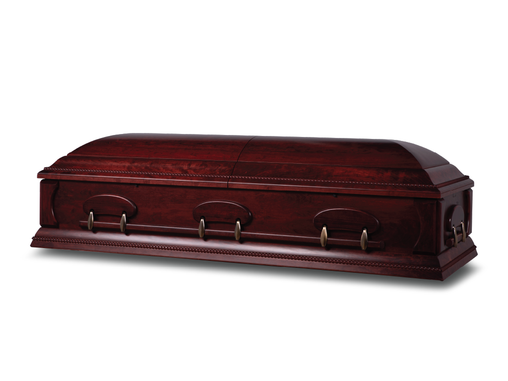 Cappella™ Cherry Ceremonial Rental Casket Head Closed