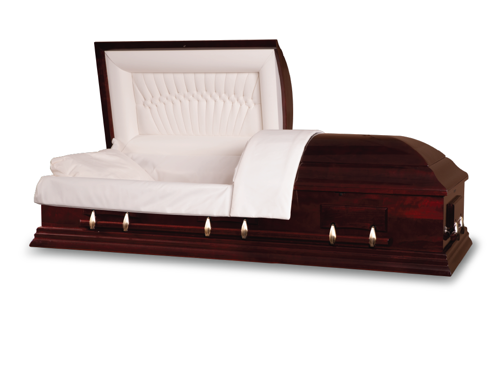 Concerto™ Cherry Ceremonial Casket Head End Open