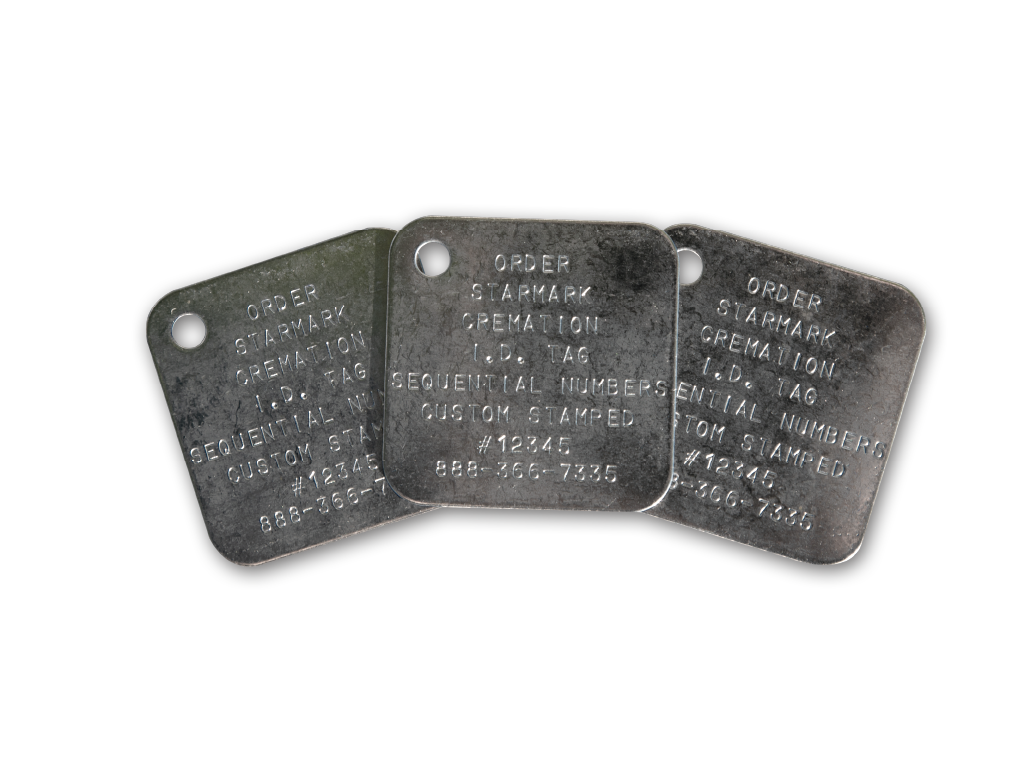 Cremation Tracking Tag Standard Group