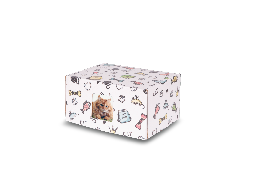 Keepsake Containers Standard Cat Print with Window
