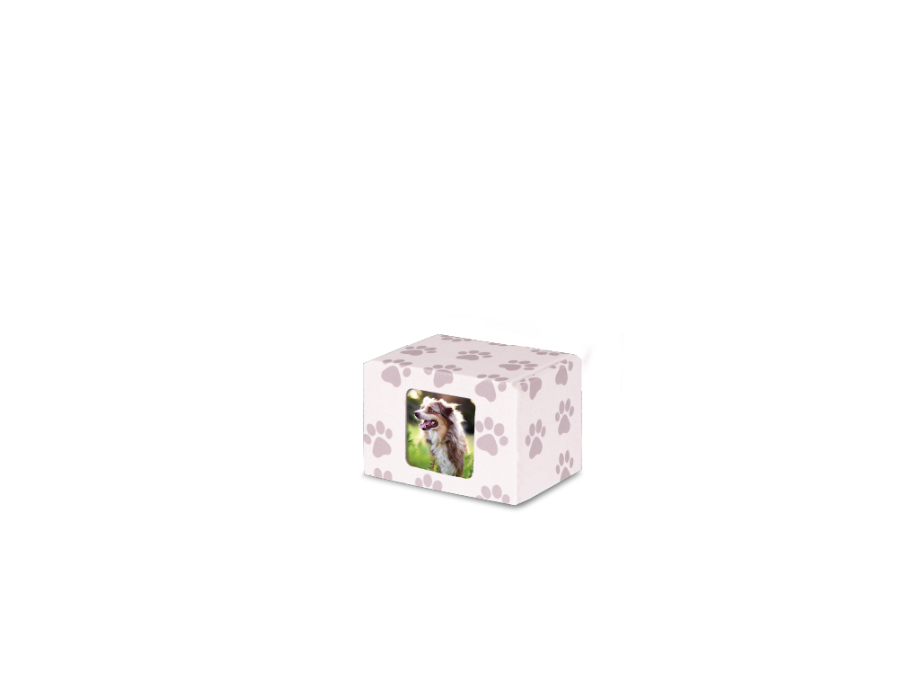 Keepsake Containers XSmall Paw Print Windowed