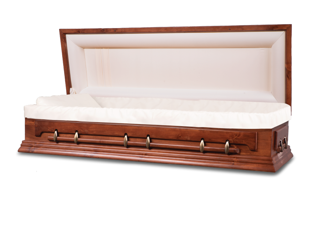 Longleaf™ Ceremonial Rental Casket Full Couch Open