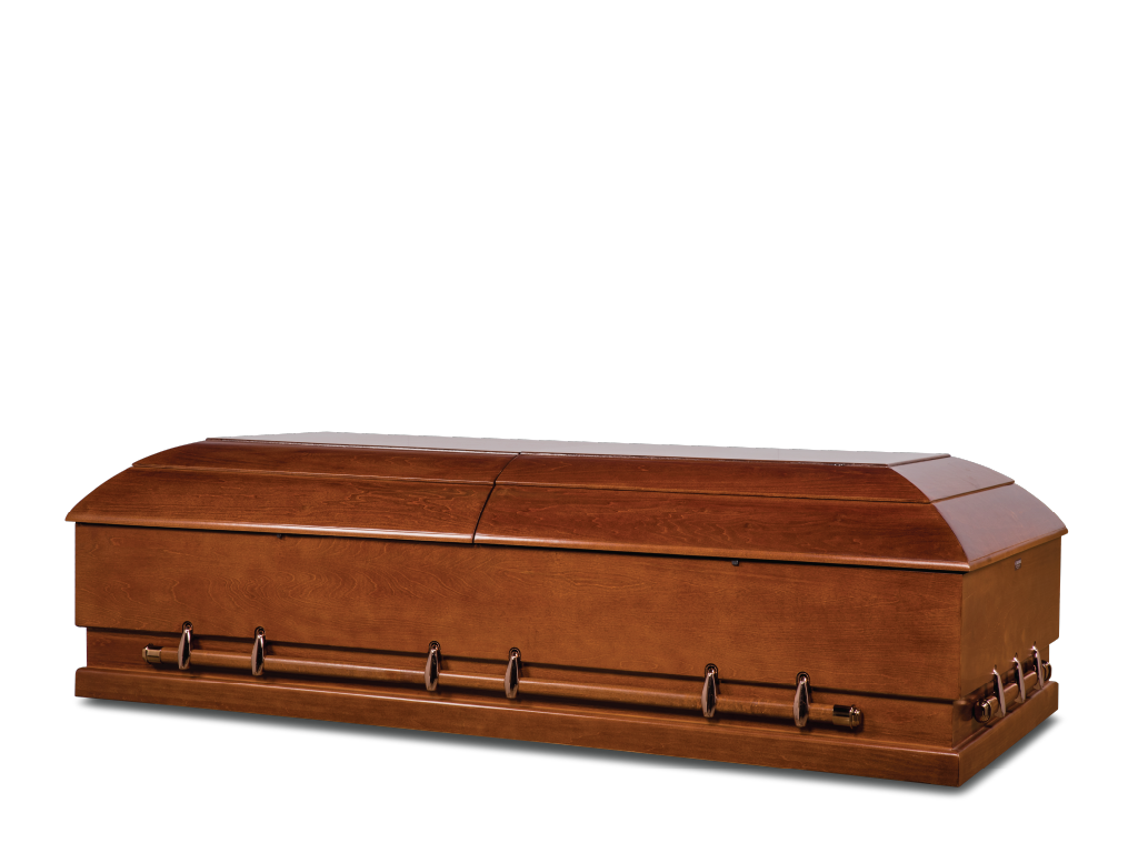 Mesa 36 In Canyon Brown Hardwood Burial Casket Closed