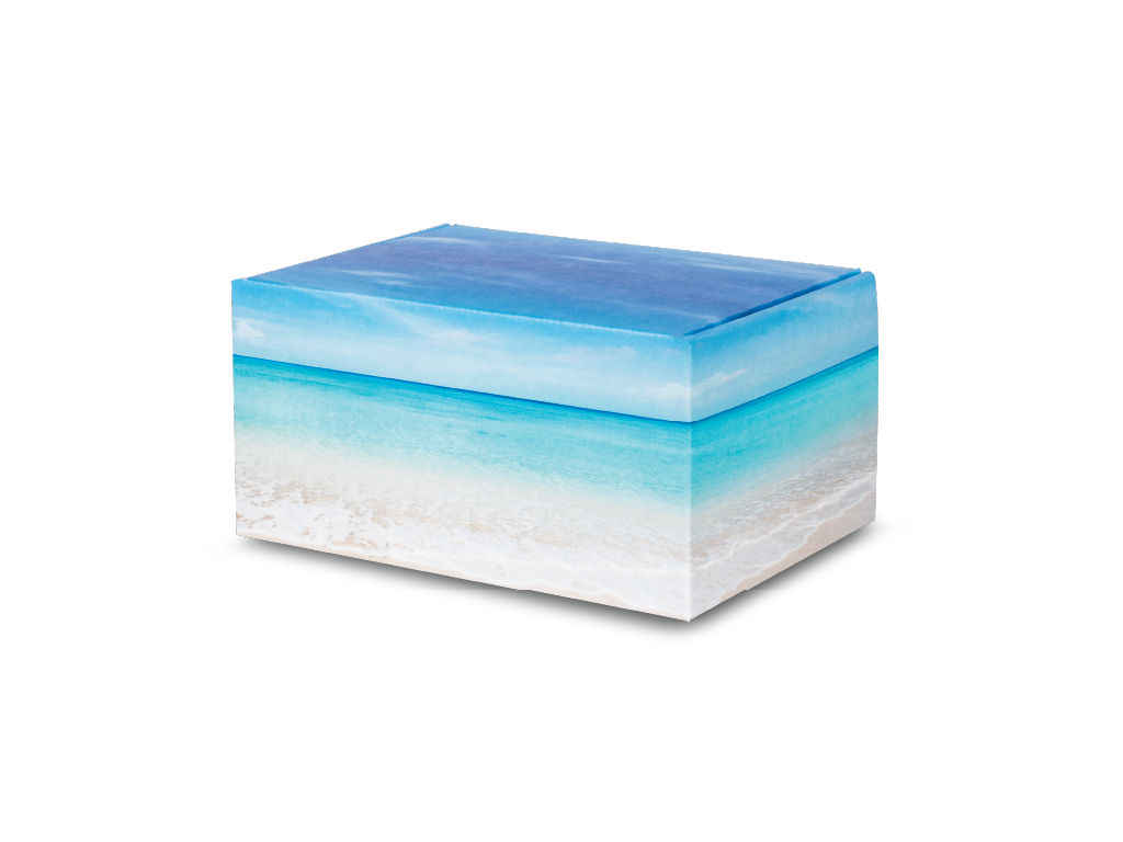 Artisan™ Print Urn Seashore Closed