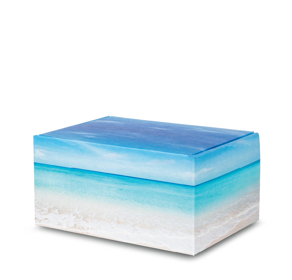 Artisan™ Print Urn Seashore Closed