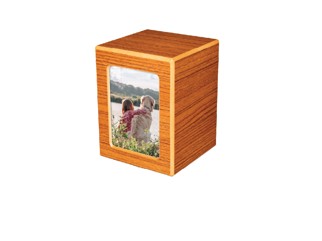 Society Urns Medium Rustic Oak with Window