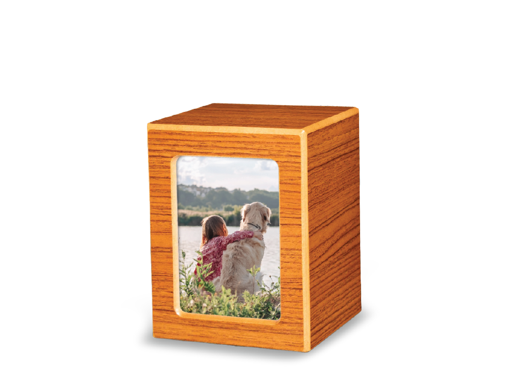 Society Urns Medium Rustic Oak with Window