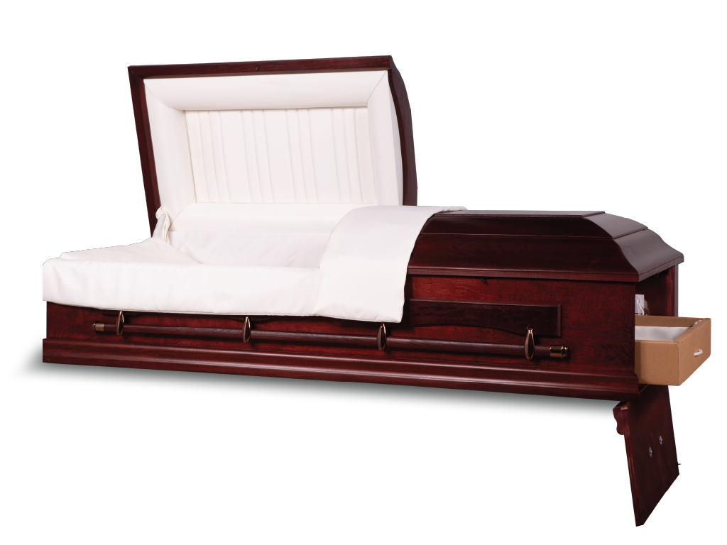 Accord™ Ceremonial Rental Casket Head and Foot End Open