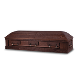 Barnwood Oak Hardwood Burial Casket  Closed