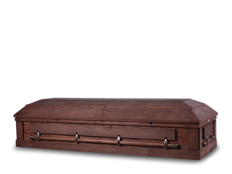 Barnwood Timber Hardwood Burial Casket with Head End Open