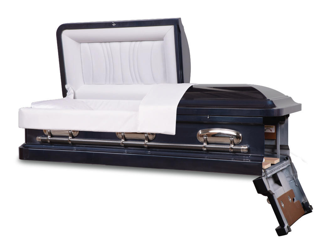 Cadence Midnight Blue with Head and Foot End Door Open 