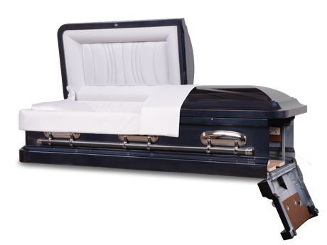 Cadence Midnight Blue with Head and Foot End Door Open 