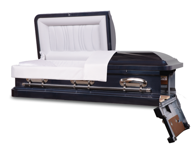 Cadence Midnight Blue with Head and Foot End Door Open 