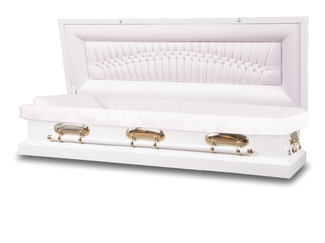 Cadence™ Round End Metal Rental Casket Full Couch