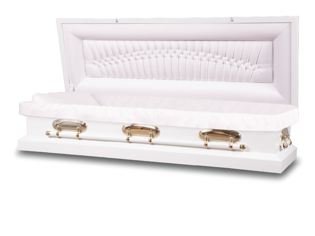 Cadence™ Round End Metal Rental Casket Full Couch