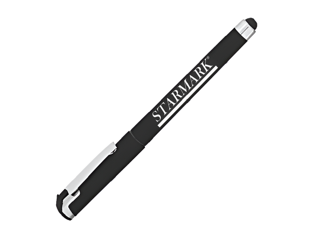 Black stylus pen with 'Starmark' branding on a white background