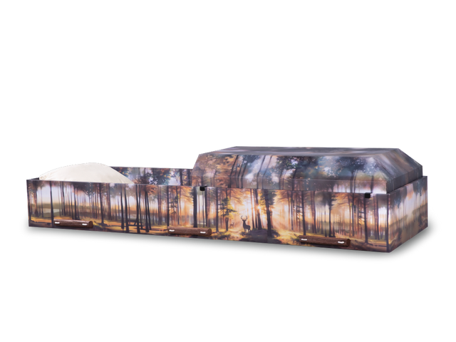 Canvas™ Viewing Container - Woodland Honor Head End Open