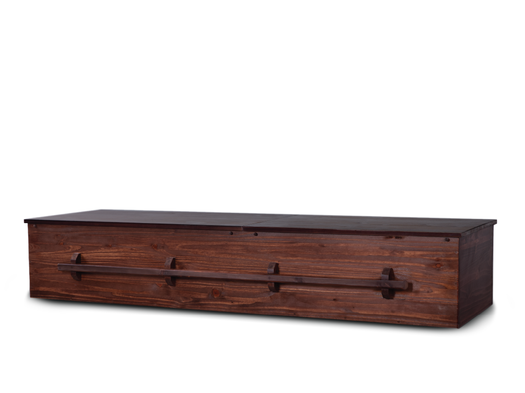 Evergreen™ All Wood Construction Casket - Canyon Brown