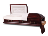 Cappella™ Cherry Ceremonial Rental Casket Head and Foot End Open