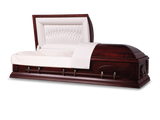 Cappella™ Cherry Ceremonial Rental Casket Head End Open