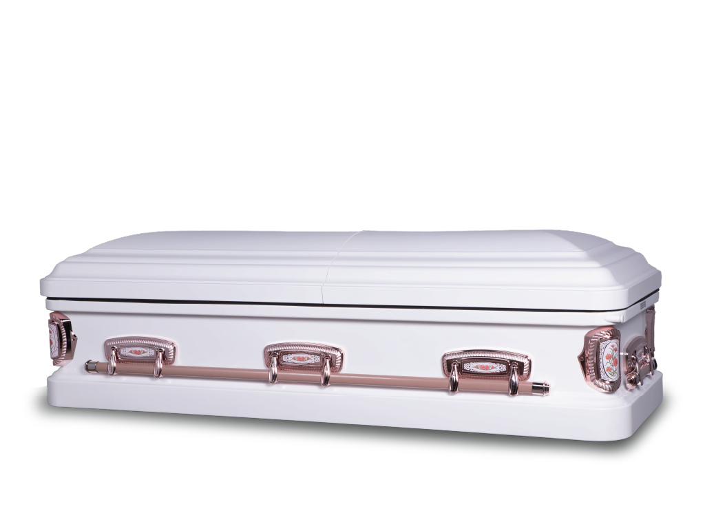 Carnation 18 Gauge Rounded Metal Casket