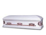 Carnation 18 Gauge Rounded Metal Casket