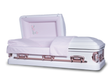 Carnation 18 Gauge Rounded Metal Casket