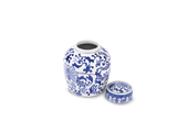 Ceramic Flower Urn with Lid Off