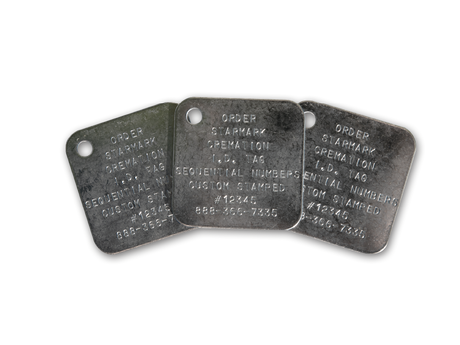Cremation Tracking Tag Standard Group