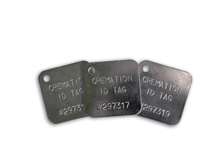 Cremation Tracking Tag Standard Group