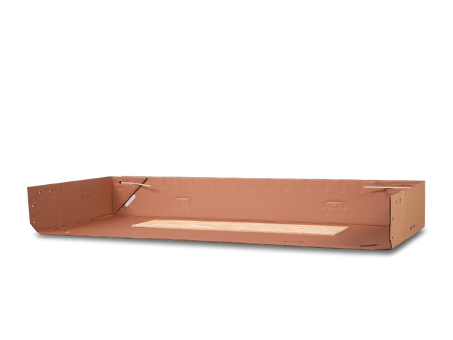 Wood Reinforced EZ-Fold™ Cremation Container with Side Down