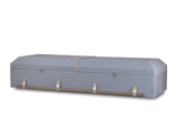 Blue Steel Emerson™ Cloth Covered Casket Closed