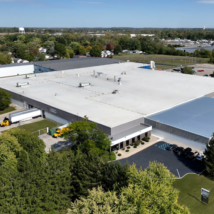 Drone view of the Starmark Midwest headquarters and manufacturing facility