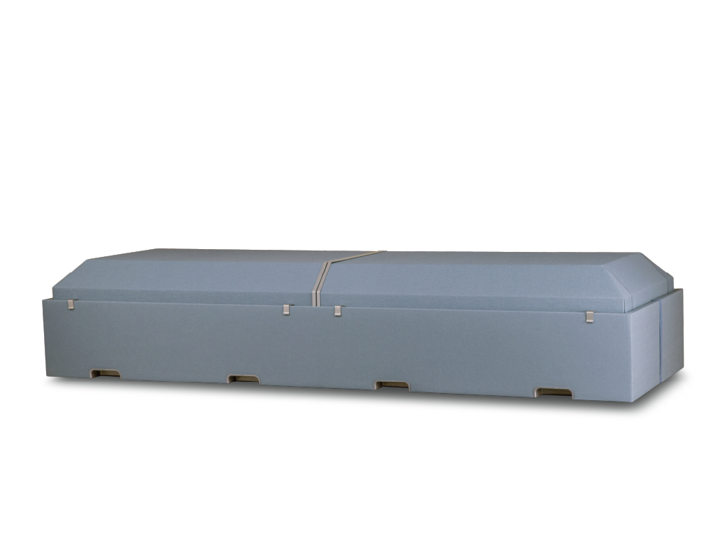 Tan Harmony Deluxe™ Cremation Container Closed