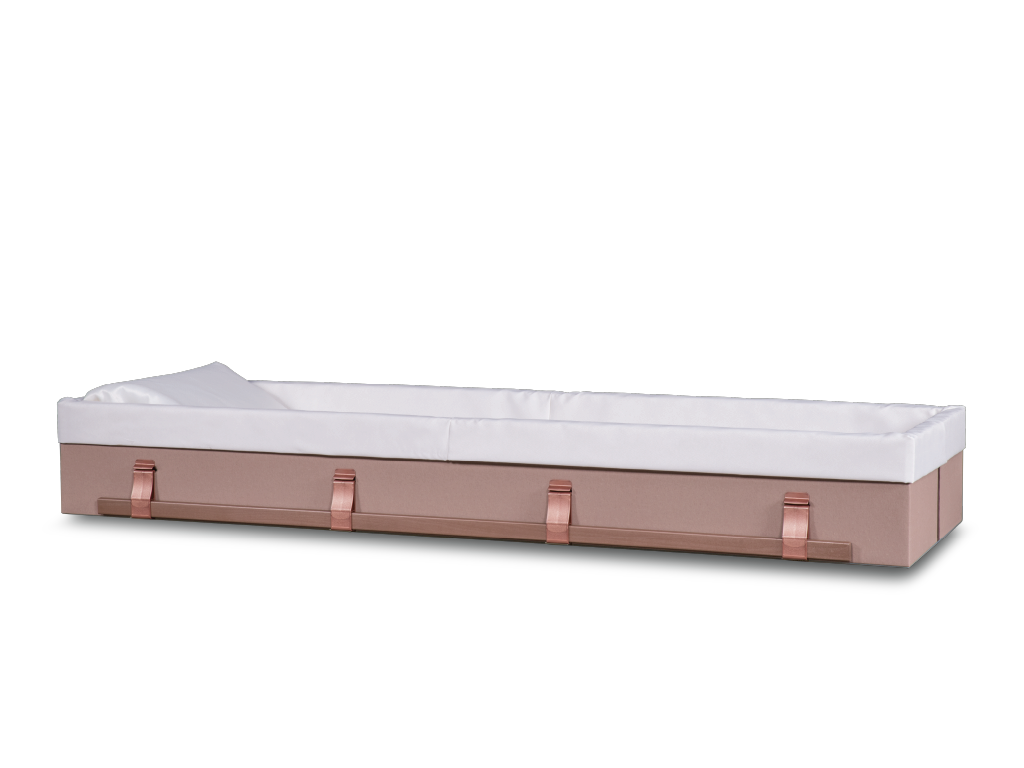 Tan Harmony Deluxe™ Cremation Container Full Couch