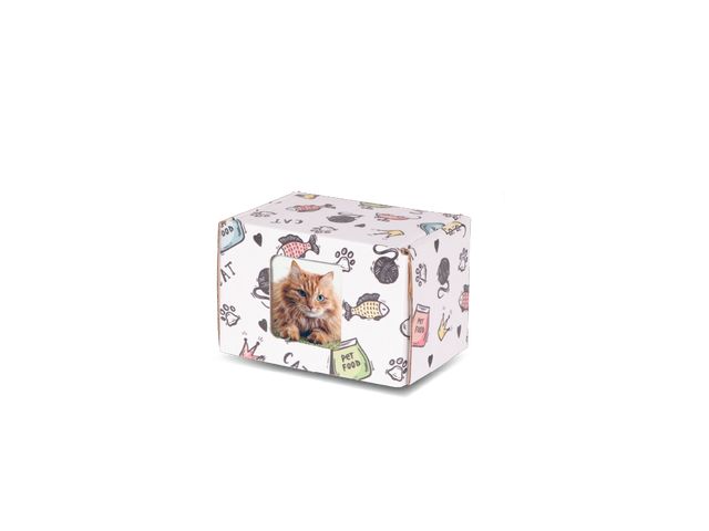 Keepsake Containers Medium Cat Print with Window
