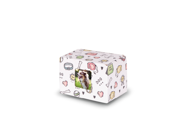 Keepsake Containers Medium Dog Print with Window