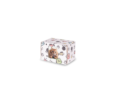 Keepsake Containers Small Cat Print with Window
