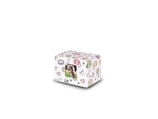 Keepsake Containers Small Paw Print Windowed
