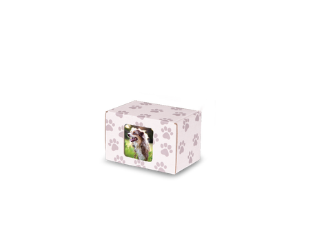 Keepsake Containers Small Paw Print Window