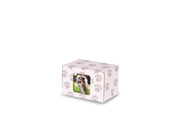Keepsake Containers Small Paw Print Window