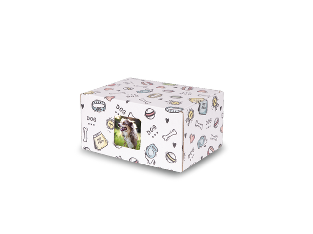 Keepsake Containers Standard Dog Print with Window