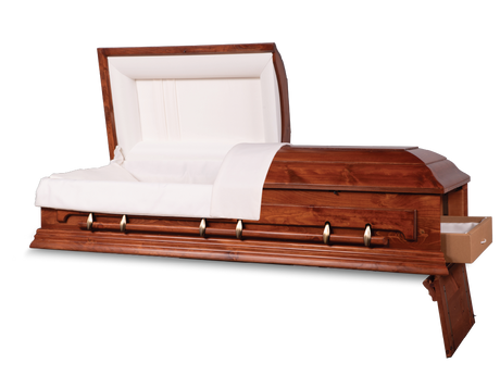 Longleaf™ Ceremonial Rental Casket Head and Foot End Open