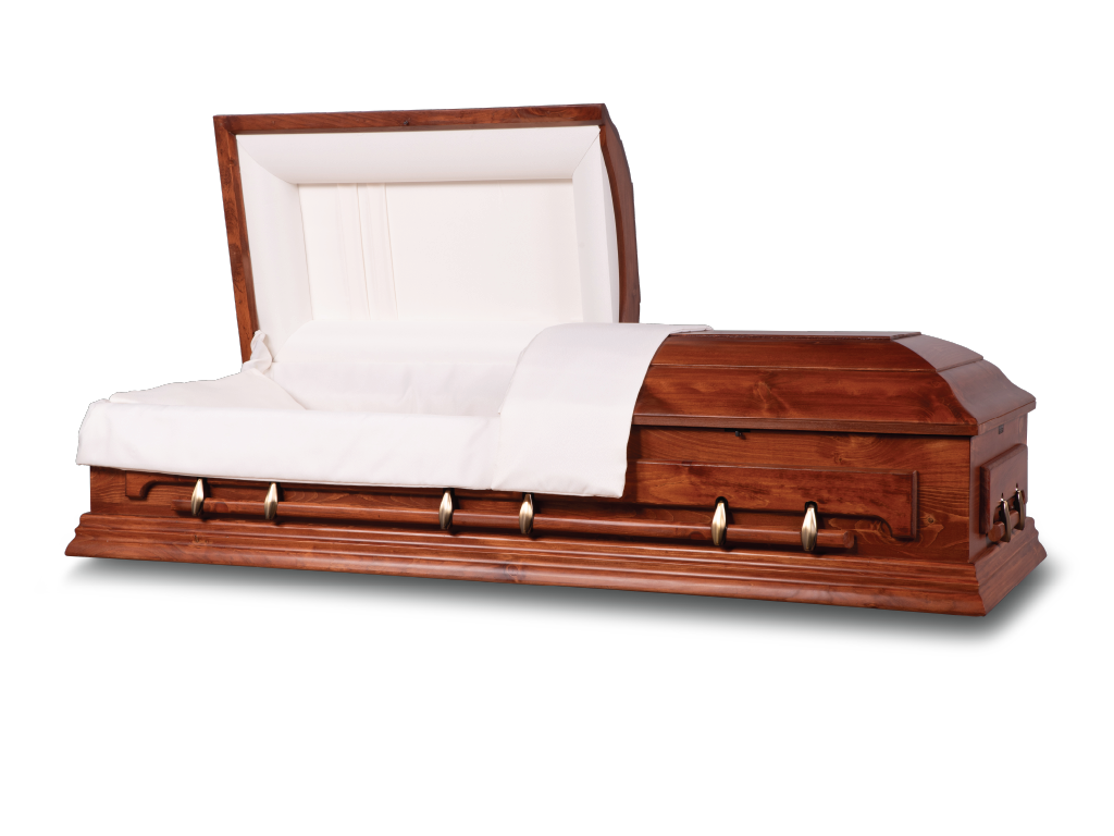 Longleaf™ Ceremonial Rental Casket Head End Open