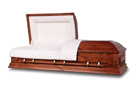 Longleaf™ Ceremonial Rental Casket Head End Open