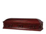 Norfolk Hardwood Burial Casket with Head End Closed