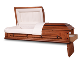 Oakwood™ Ceremonial Rental Casket Head and Foot End Open