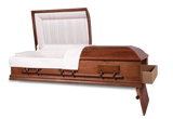 Ovation™ Oversize Ceremonial Rental Casket Head and Foot End Open
